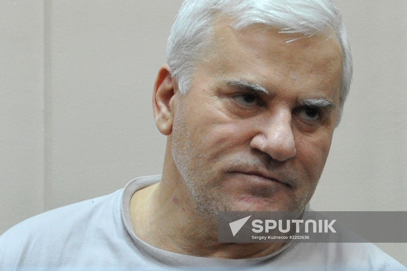 Detained Makhachkala Mayor Said Amirov at Basmanny Court