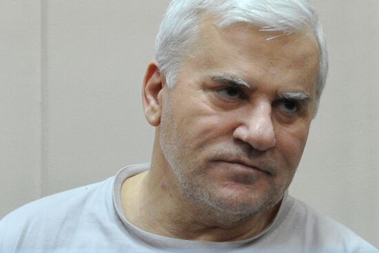 Detained Makhachkala Mayor Said Amirov at Basmanny Court