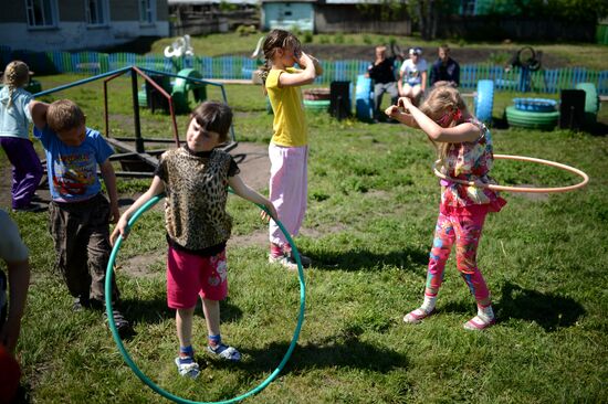 Teachers adopt foster children in Ivankino village