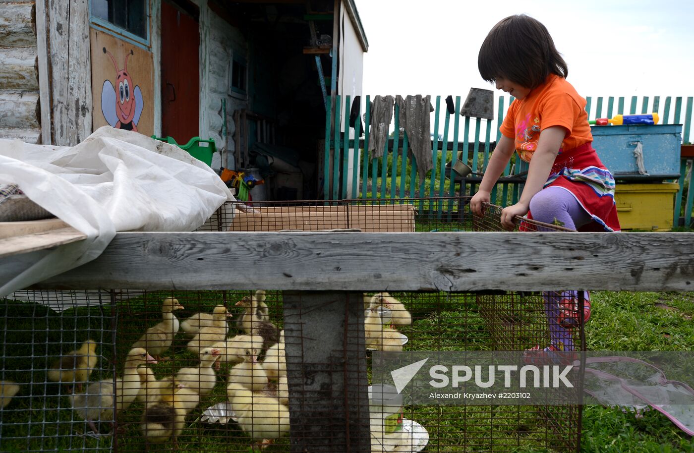 Teachers adopt foster children in Ivankino village