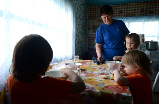 Teachers adopt foster children in Ivankino village