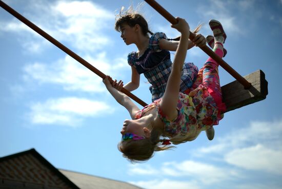 Teachers adopt foster children in Ivankino village