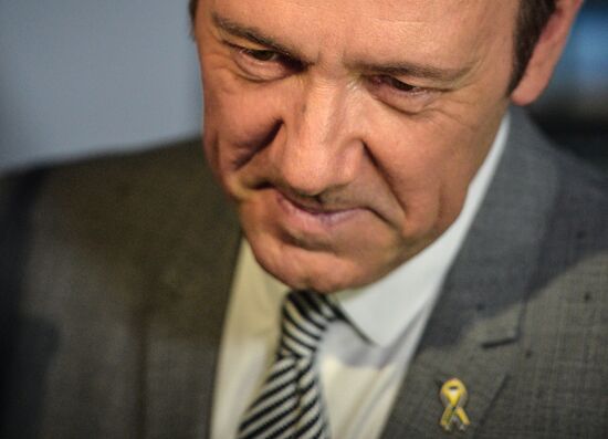 Actor Kevin Spacey visits Moscow