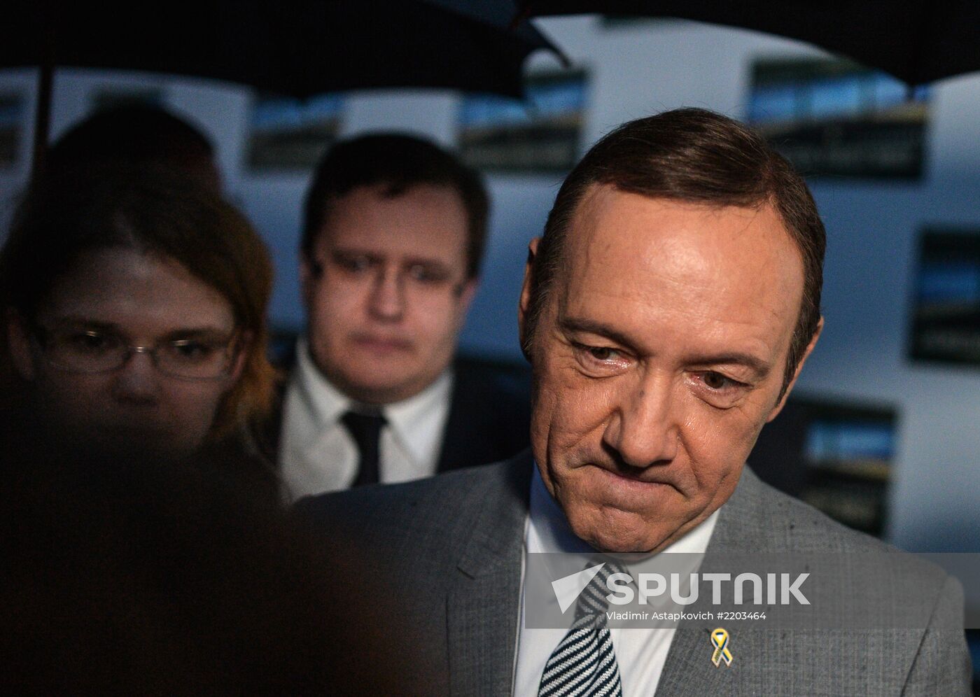 Actor Kevin Spacey visits Moscow