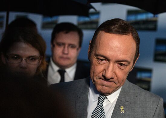 Actor Kevin Spacey visits Moscow