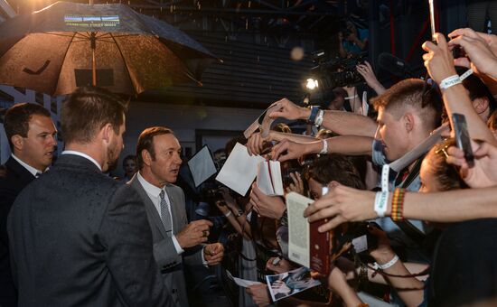 Actor Kevin Spacey visits Moscow
