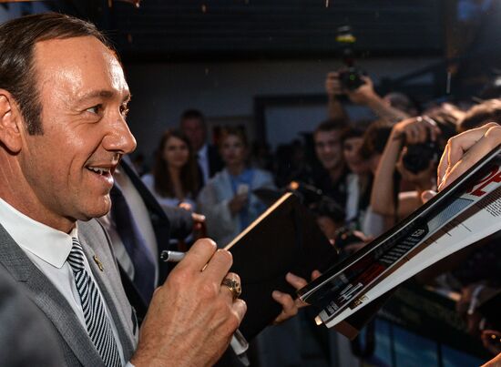 Actor Kevin Spacey visits Moscow