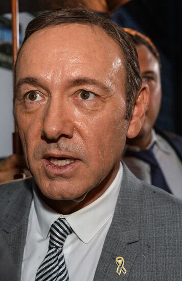 Actor Kevin Spacey visits Moscow