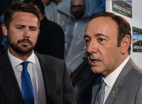 Actor Kevin Spacey visits Moscow