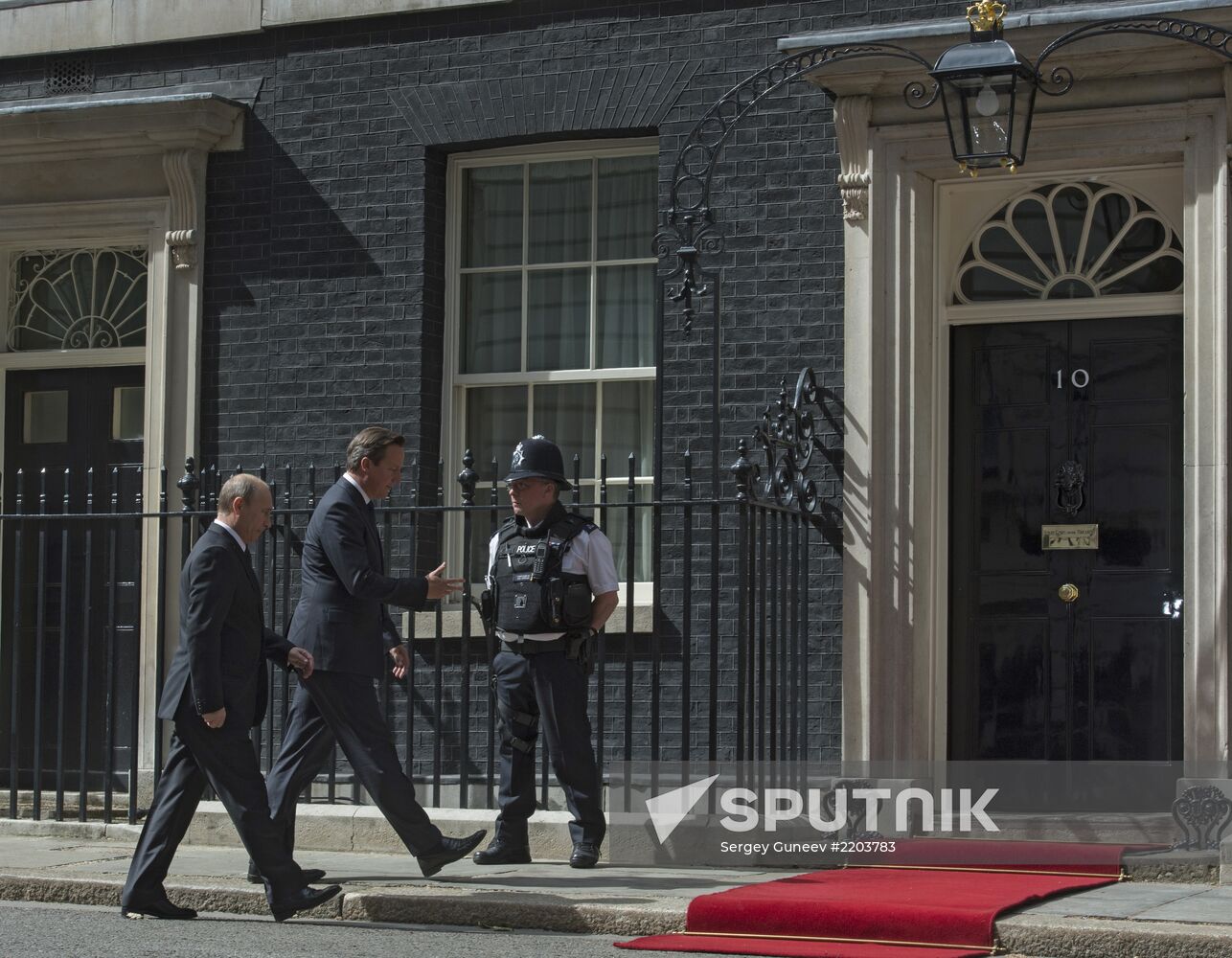 Vladimir Putin's working visit to the United Kingdom