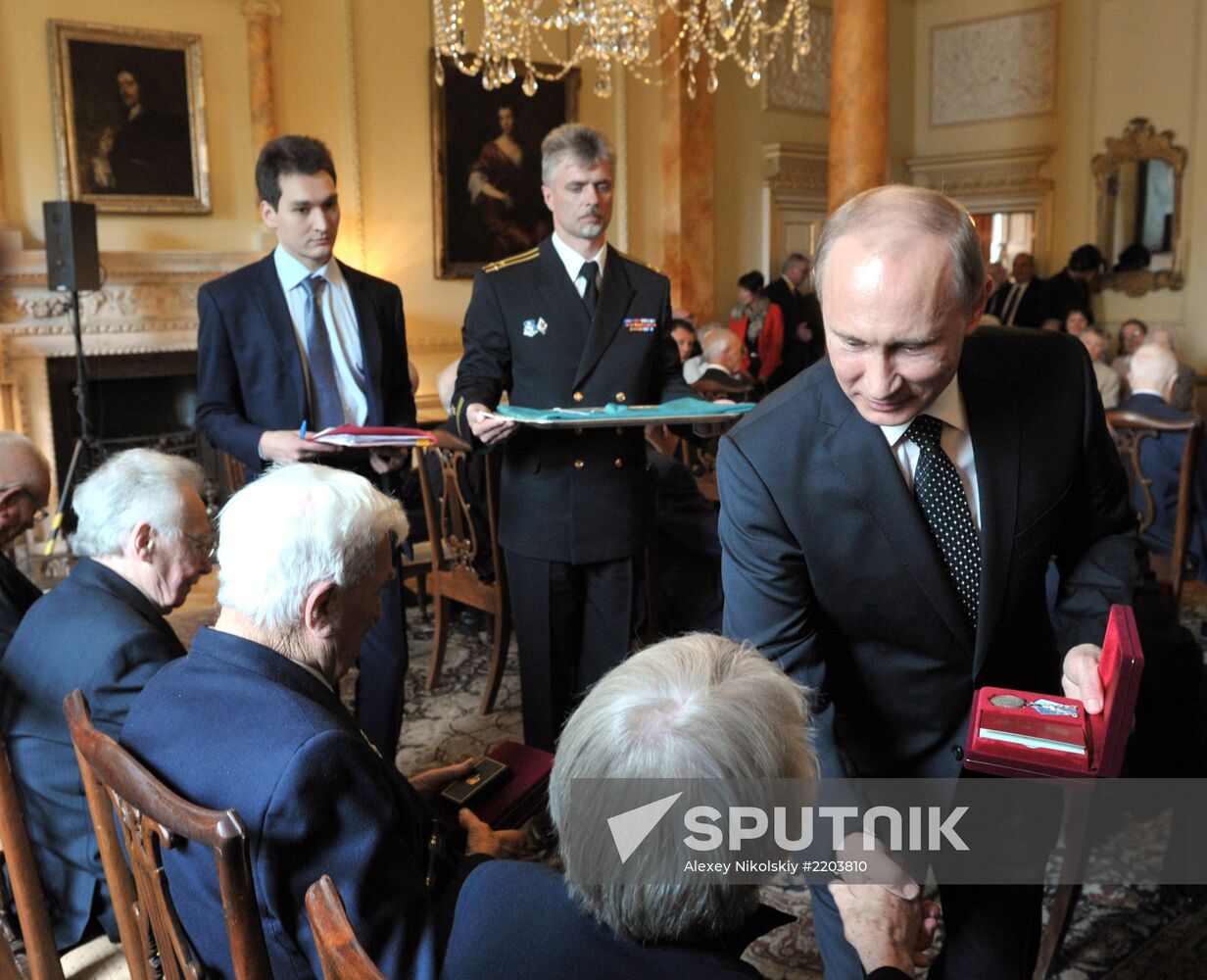 Vladimir Putin's working visit to the United Kingdom
