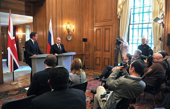 Vladimir Putin's working visit to the United Kingdom