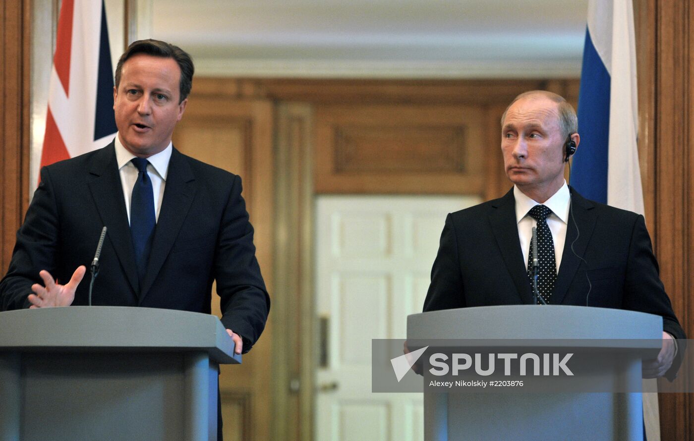 Vladimir Putin's working visit to the United Kingdom