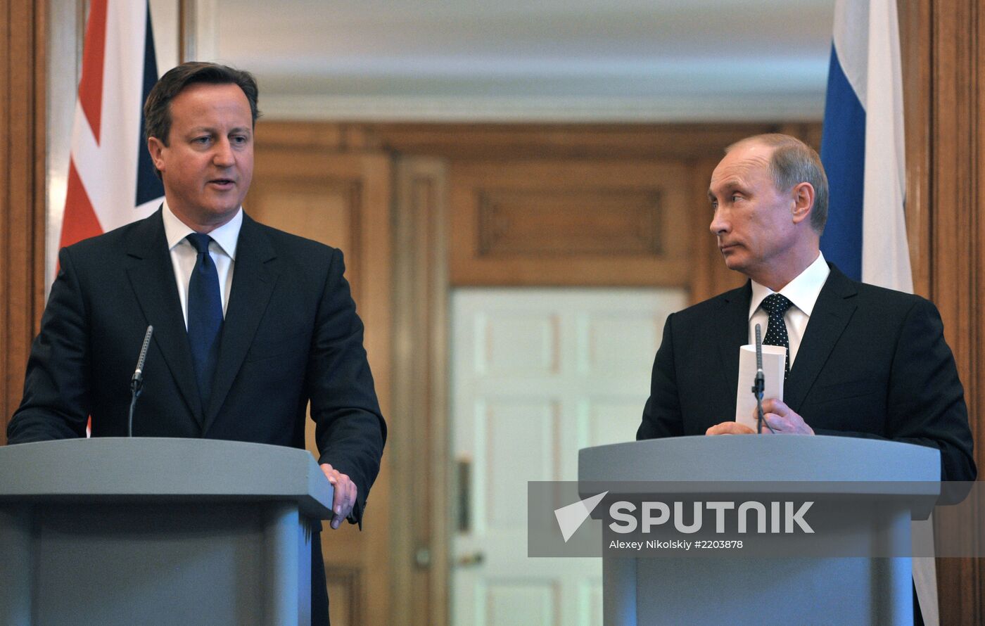 Vladimir Putin's working visit to the United Kingdom