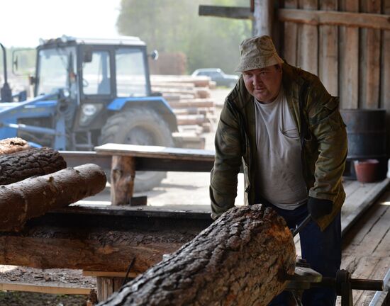 Woodworking shop in Omsk Region