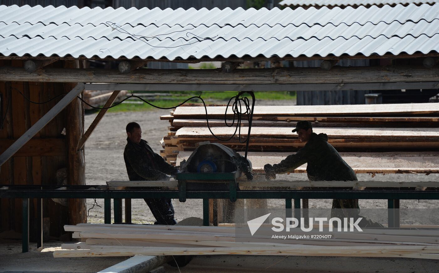 Woodworking shop in Omsk Region