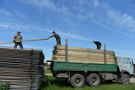 Woodworking shop in Omsk Region