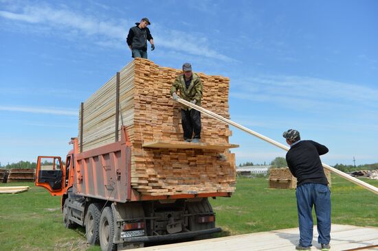 Woodworking shop in Omsk Region