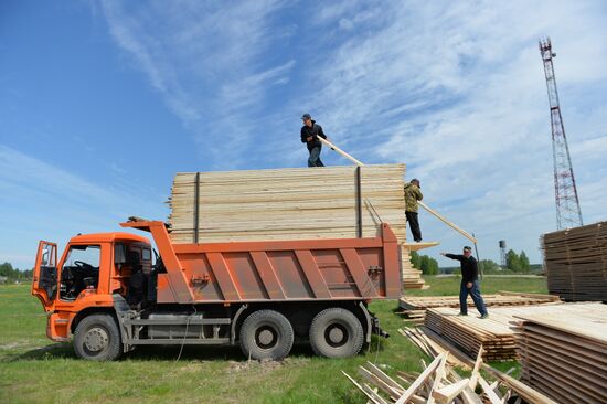 Woodworking shop in Omsk Region