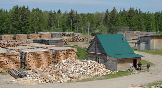 Woodworking shop in Omsk Region