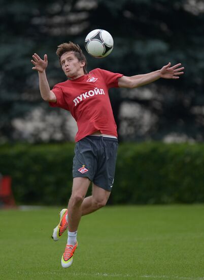 Players of FC Spartak Moscow training