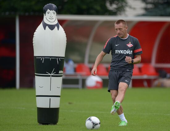 Players of FC Spartak Moscow training