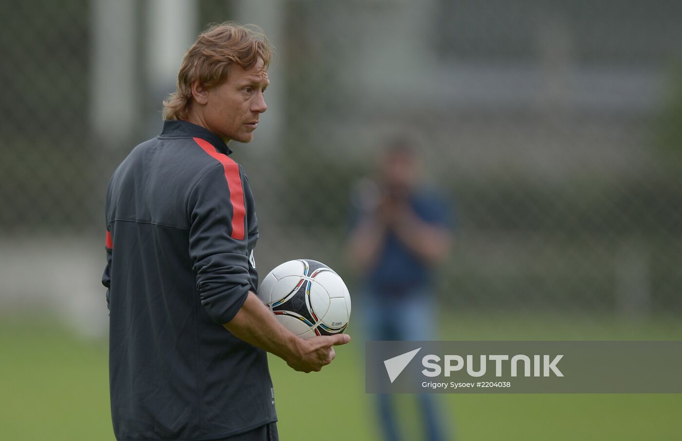 Players of FC Spartak Moscow training