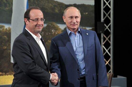 Vladimir Putin arrives in Ireland for the G8 summit