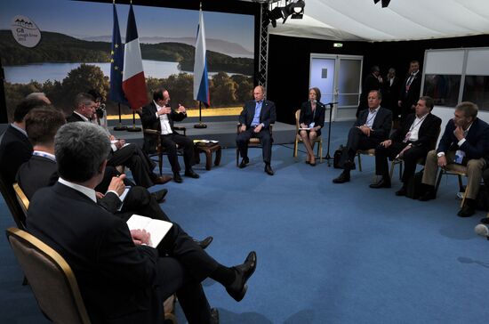 Vladimir Putin arrives in Ireland for the G8 summit