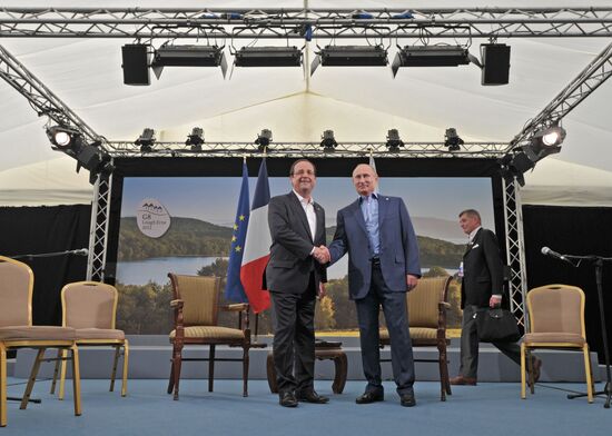 Vladimir Putin arrives in Ireland for the G8 summit