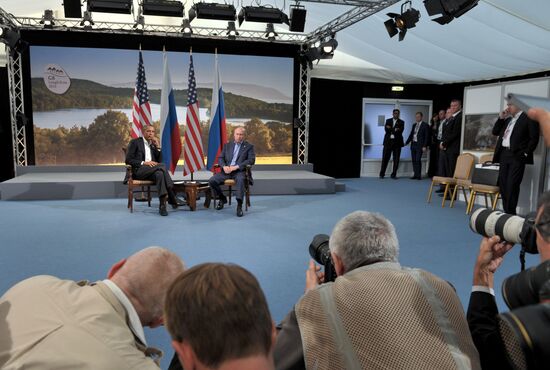 Vladimir Putin arrives in Ireland for the G8 summit