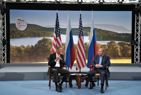 Vladimir Putin arrives in Ireland for the G8 summit