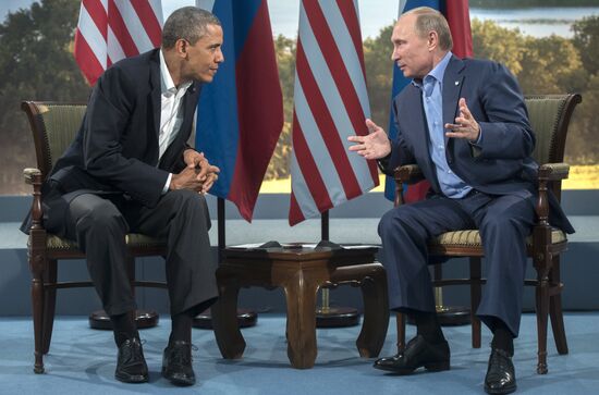 Vladimir Putin arrives in Ireland for the G8 summit
