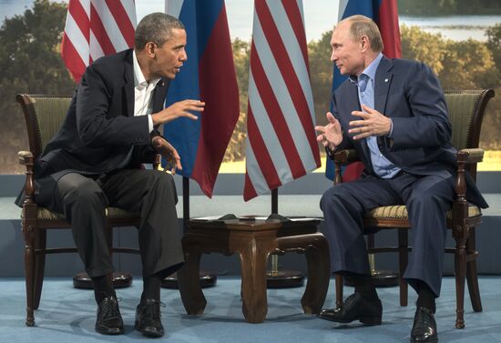 Vladimir Putin arrives in Ireland for the G8 summit