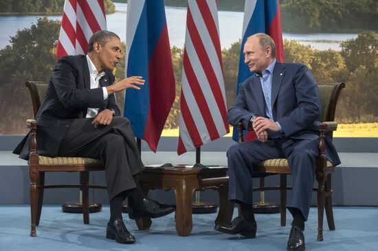 Vladimir Putin arrives in Ireland for the G8 summit