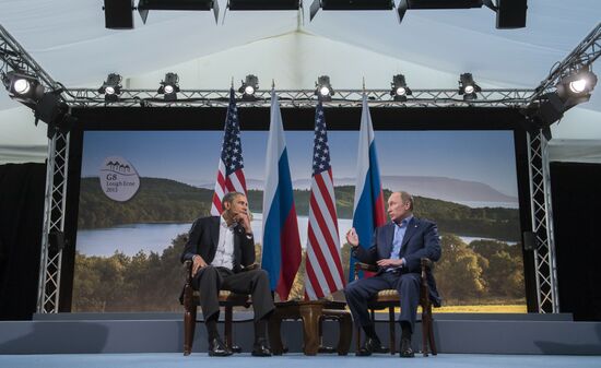 Vladimir Putin arrives in Ireland for the G8 summit