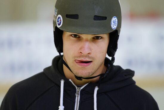 Snowboarding. Training session of Russian National Team