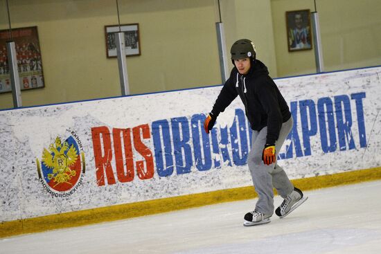 Snowboarding. Training session of Russian National Team