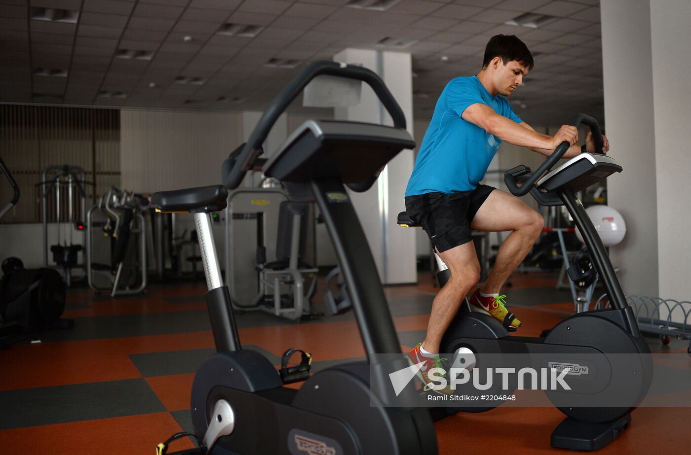 Snowboarding. Training session of Russian National Team