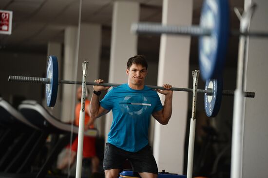 Snowboarding. Training session of Russian National Team