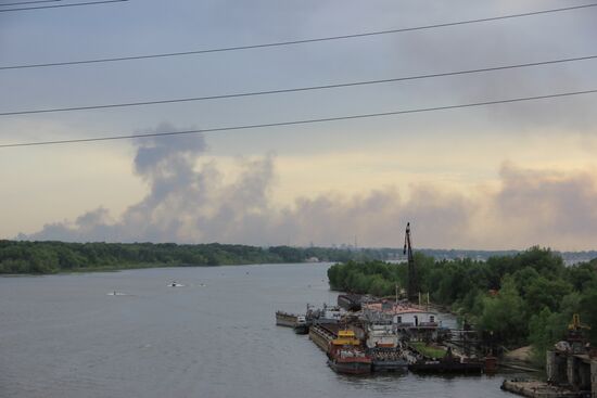 Stored artillery shells explode outside Samara