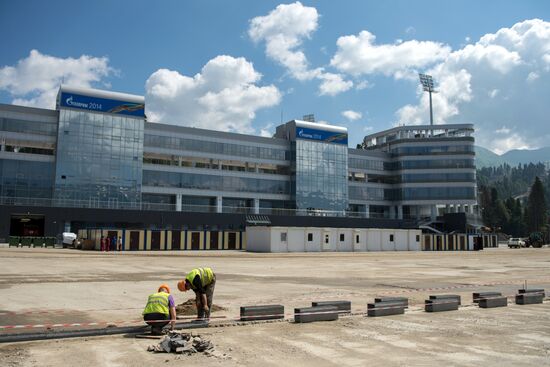 Construction of Olympic facilities