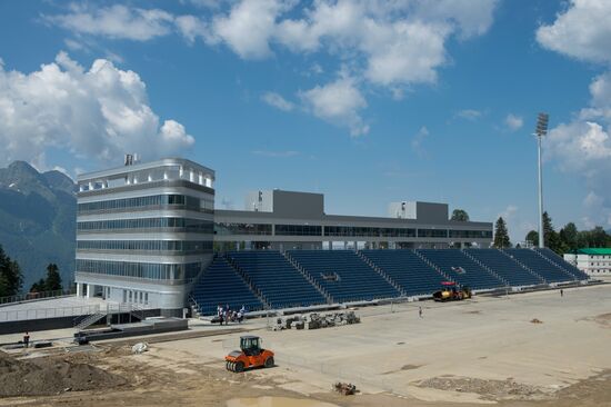Construction of Olympic facilities
