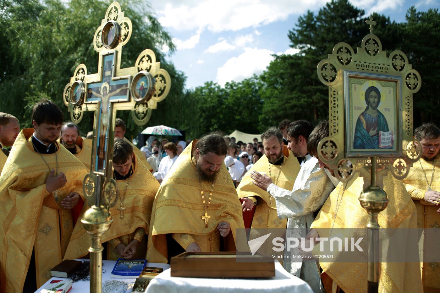 Mass baptizing in Stavropol Region