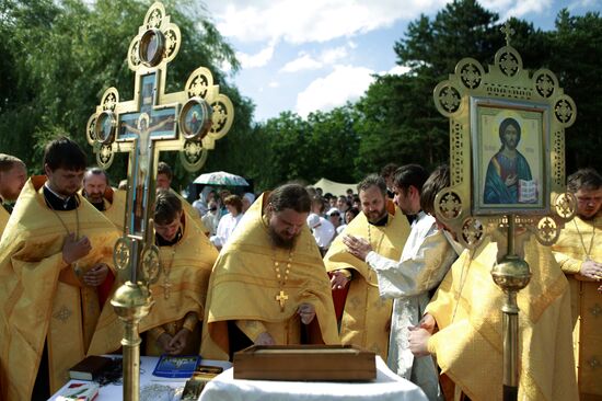 Mass baptizing in Stavropol Region