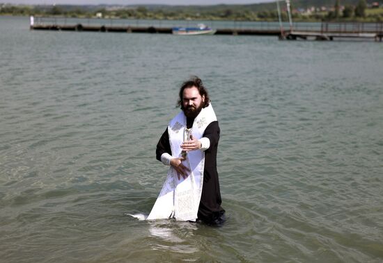 Mass baptizing in Stavropol Region