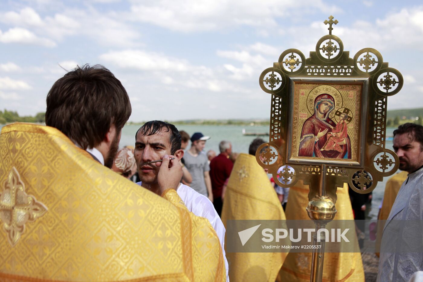 Mass baptizing in Stavropol Region