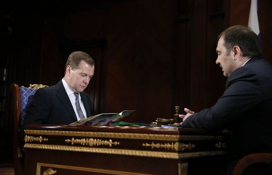 Dmitry Medvedev meets with Anton Drozdov