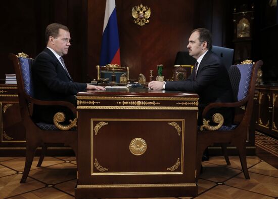 Dmitry Medvedev meets with Anton Drozdov