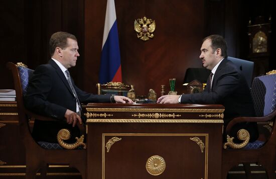 Dmitry Medvedev meets with Anton Drozdov